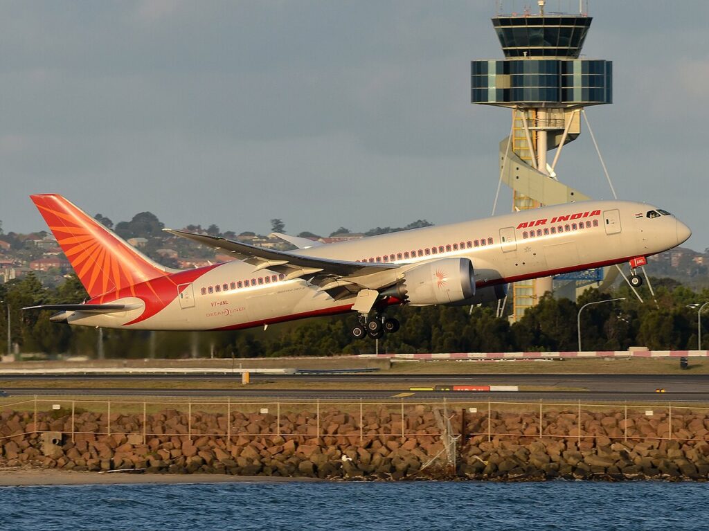 An Air India Boeing 787 aircraft taking off