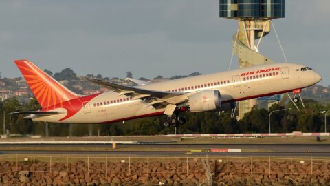 An Air India Boeing 787 aircraft taking off
