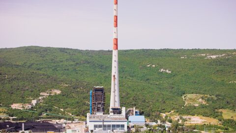 A coal-fired power station — coal remains the single largest source of carbon dioxide emissions