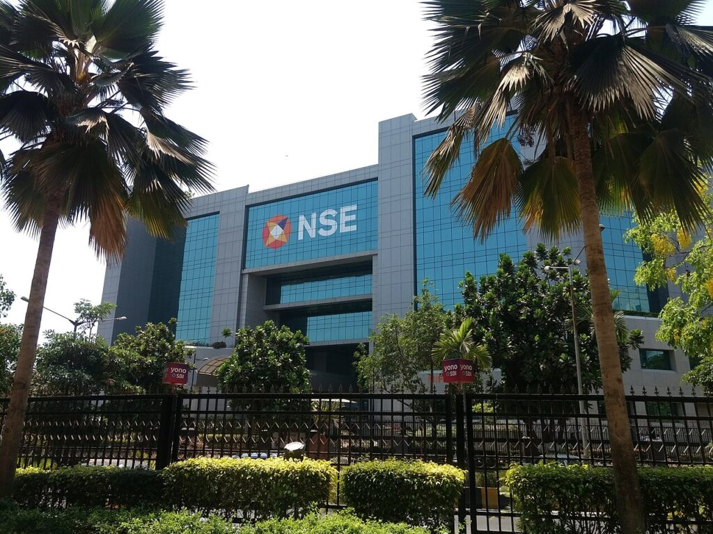 The National Stock Exchange building in Mumbai. Jio Platforms' Rs 30,213-crore share sale is India's largest-ever IPO.