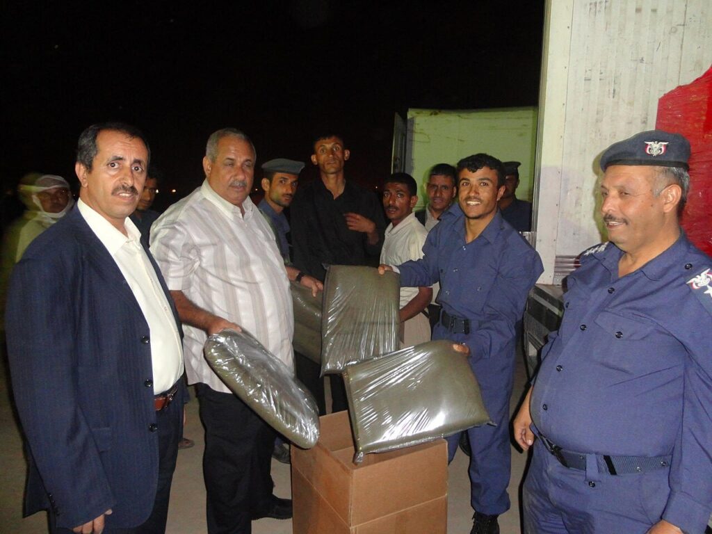 Yemeni security personnel at night in Sanaa, Yemen (file photo)