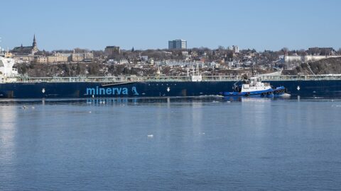 Crude oil tanker at sea (file photo)