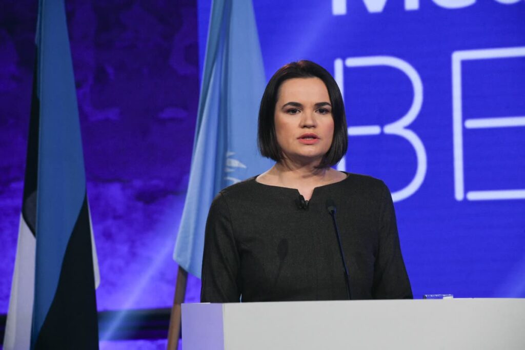 Exiled Belarusian opposition leader Sviatlana Tsikhanouskaya, who welcomed the release of 25 political prisoners in September 2026.