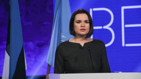 Exiled Belarusian opposition leader Sviatlana Tsikhanouskaya, who welcomed the release of 25 political prisoners in September 2026.