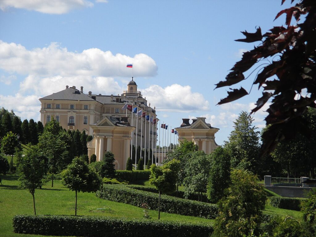The Constantine Palace in Strelna, St. Petersburg, where Vladimir Putin met US envoy Steve Witkoff on October 21, 2026.