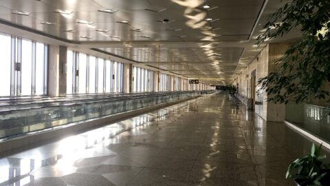 Terminal of King Fahd International Airport in Dammam, Saudi Arabia