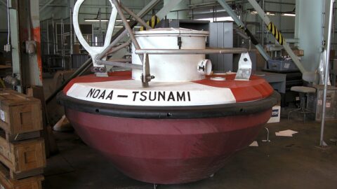 NOAA DART tsunami-warning buoys at the National Data Buoy Center in Mississippi