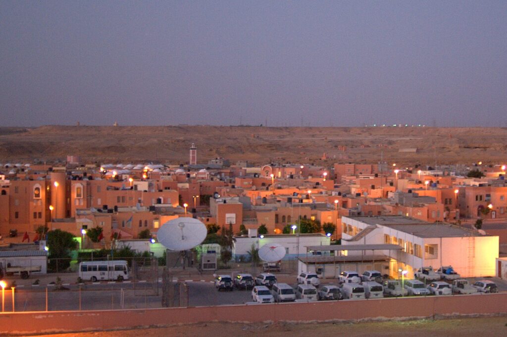 MINURSO headquarters building in Laayoune, Western Sahara.