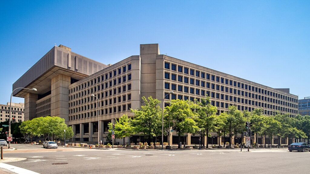 The FBI's J. Edgar Hoover headquarters building in Washington, D.C.