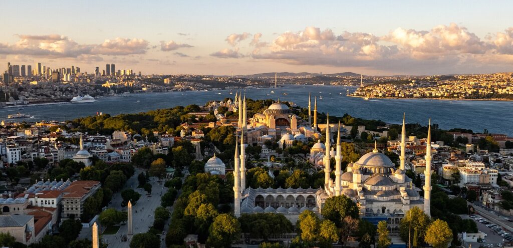 Aerial view of Istanbul, Turkey