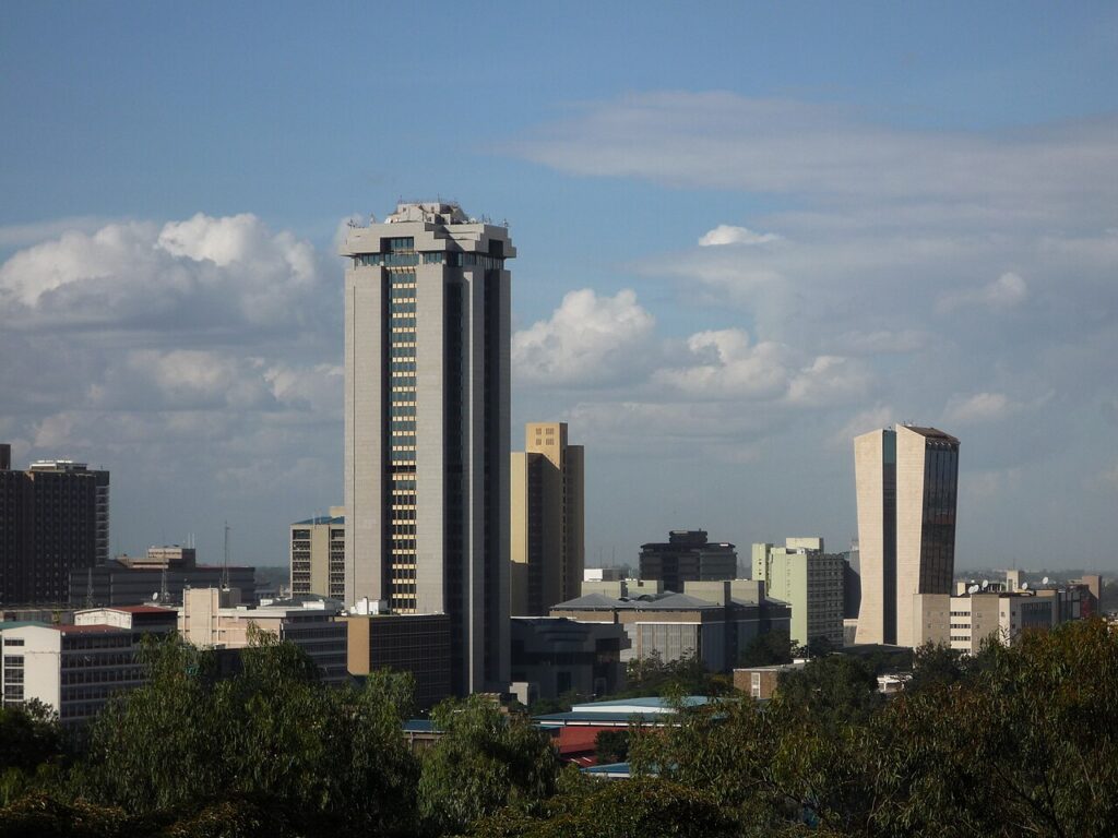 Nairobi skyline — both of Kenya's Ebola cases are linked to the capital.