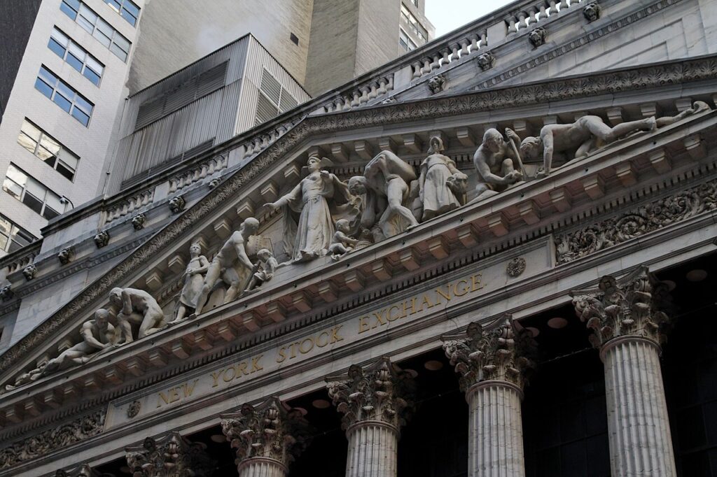 The facade of the New York Stock Exchange