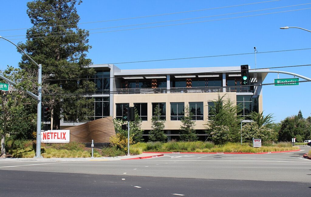 Netflix headquarters at 101 Albright Way in Los Gatos, California.