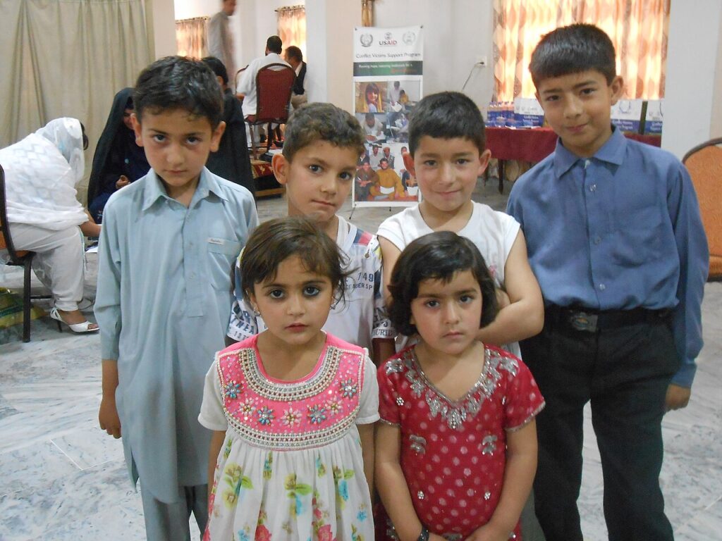 Schoolchildren in Peshawar, Pakistan