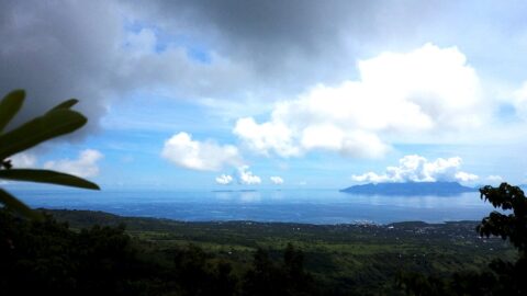 Coastal hills near Maumere in Sikka Regency, Flores, Indonesia