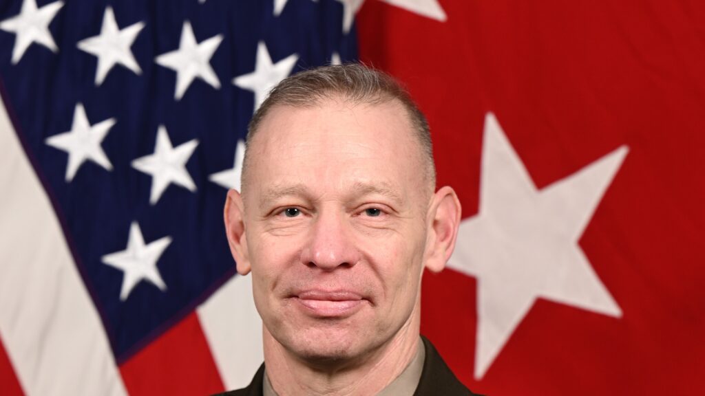 US Army Lt. Gen. Brett Sylvia in his official portrait
