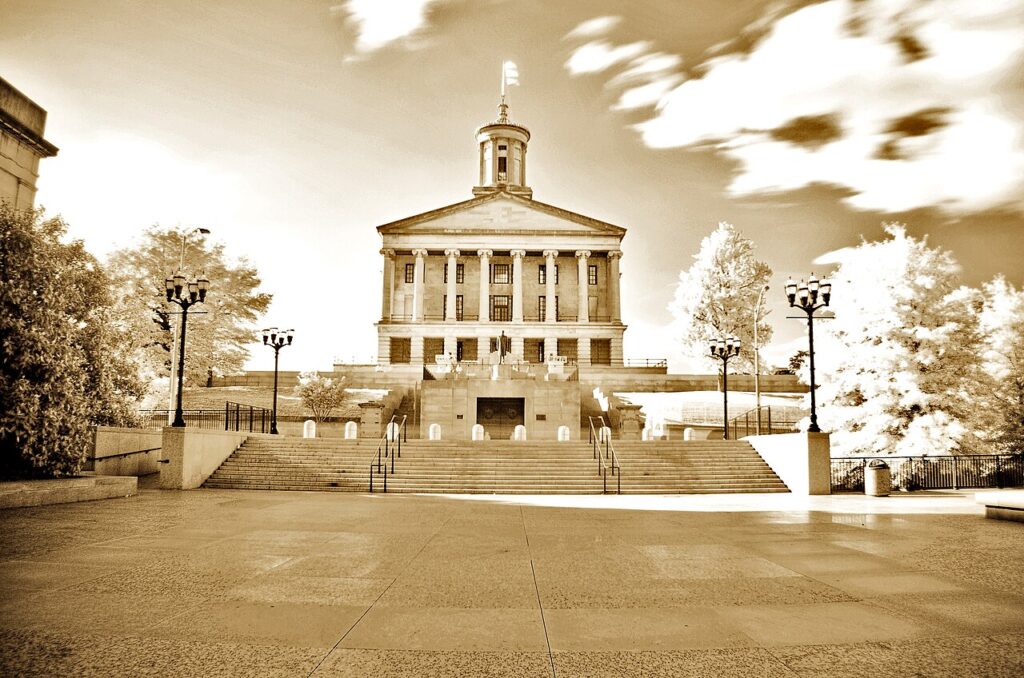 Tennessee State Capitol building in Nashville