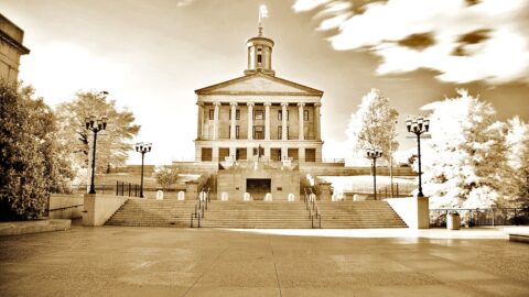 Tennessee State Capitol building in Nashville