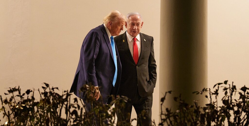 US President Donald Trump with Israeli Prime Minister Benjamin Netanyahu at the White House (file photo, 2025)