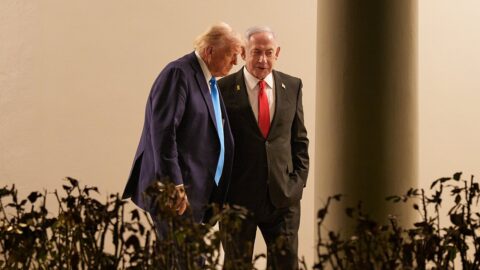 US President Donald Trump with Israeli Prime Minister Benjamin Netanyahu at the White House (file photo, 2025)