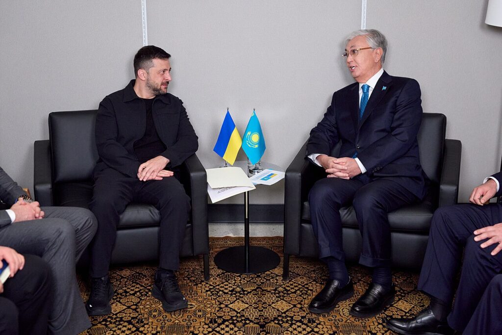 Ukrainian President Volodymyr Zelenskyy during a bilateral meeting in New York in September 2025