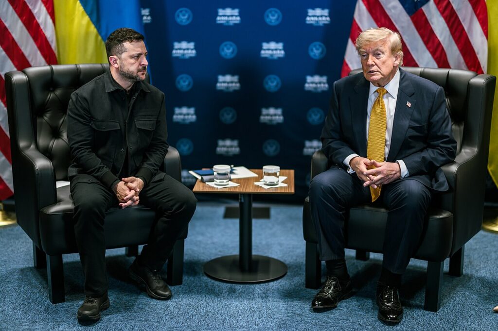 President Donald Trump and Ukrainian President Volodymyr Zelensky at their bilateral meeting during the 2026 NATO Summit in Ankara