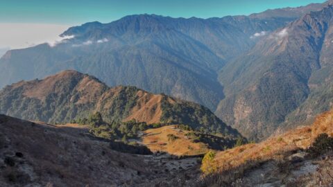 Mountains above Zemithang Valley in Tawang, Arunachal Pradesh